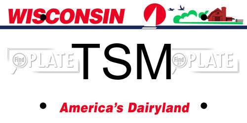 TSM Wisconsin License Plate