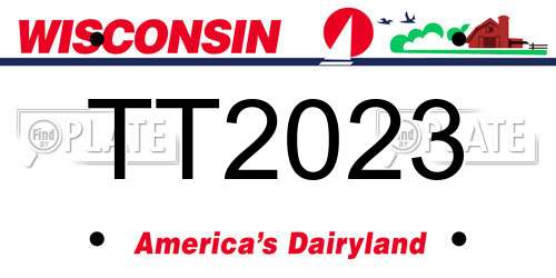TT2023 Wisconsin License Plate