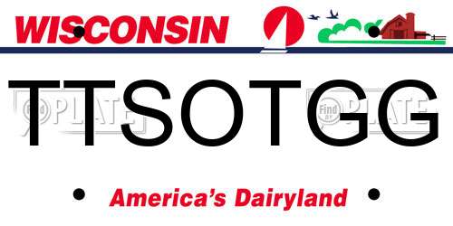 TTSOTGG Wisconsin License Plate