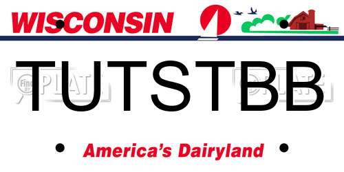 TUTSTBB Wisconsin License Plate