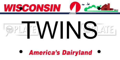 TWINS Wisconsin License Plate
