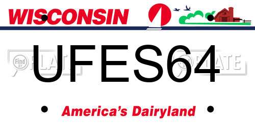 UFES64 Wisconsin License Plate