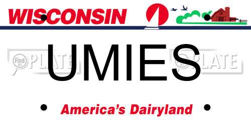 UMIES Wisconsin License Plate