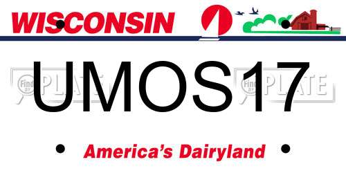 UMOS17 Wisconsin License Plate