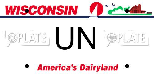 UN Wisconsin License Plate
