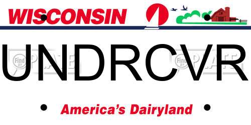 UNDRCVR Wisconsin License Plate