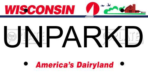 UNPARKD Wisconsin License Plate