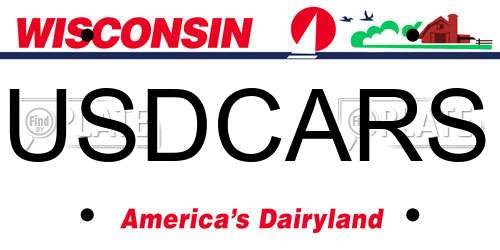 USDCARS Wisconsin License Plate