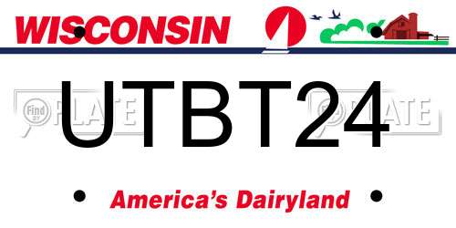 UTBT24 Wisconsin License Plate