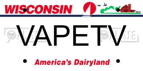 VAPETV Wisconsin License Plate