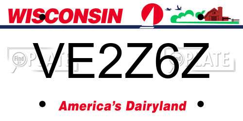 VE2Z6Z Wisconsin License Plate