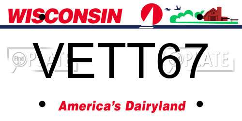 VETT67 Wisconsin License Plate