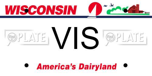 VIS Wisconsin License Plate