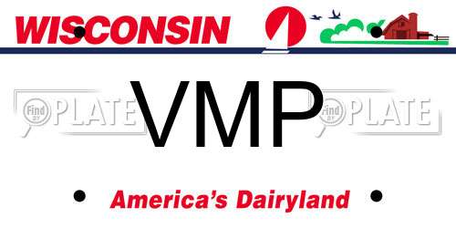 VMP Wisconsin License Plate