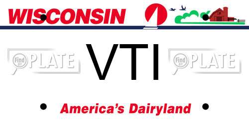 VTI Wisconsin License Plate