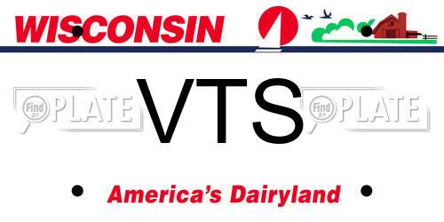 VTS Wisconsin License Plate