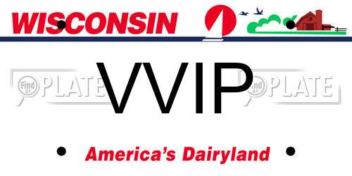 VVIP Wisconsin License Plate