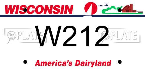 W212 Wisconsin License Plate