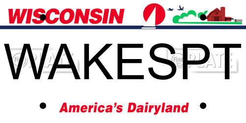 WAKESPT Wisconsin License Plate