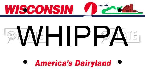 WHIPPA Wisconsin License Plate
