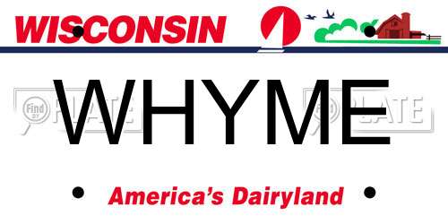 WHYME Wisconsin License Plate