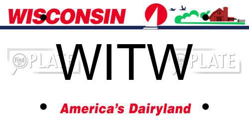 WITW Wisconsin License Plate