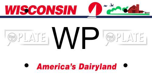 WP Wisconsin License Plate