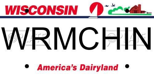 WRMCHIN Wisconsin License Plate