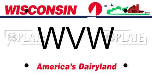 WVW Wisconsin License Plate