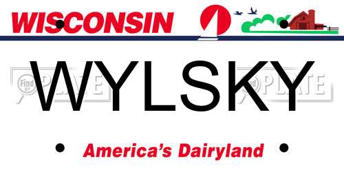 WYLSKY Wisconsin License Plate