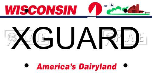 XGUARD Wisconsin License Plate