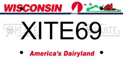 XITE69 Wisconsin License Plate
