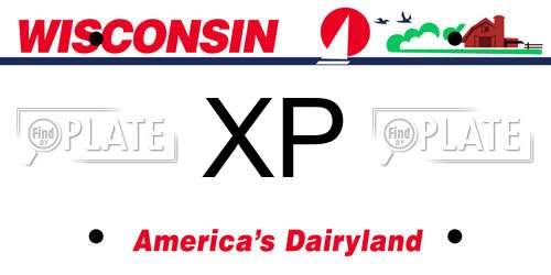 XP Wisconsin License Plate