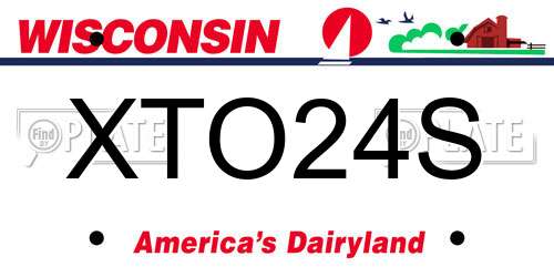 XTO24S Wisconsin License Plate