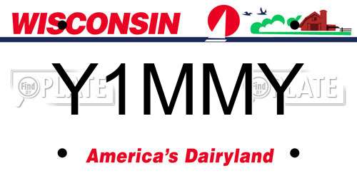 Y1MMY Wisconsin License Plate