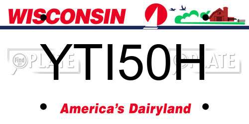 YTI50H Wisconsin License Plate