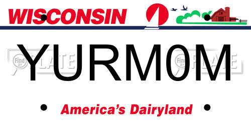 YURM0M Wisconsin License Plate