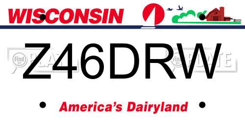 Z46DRW Wisconsin License Plate