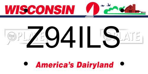 Z94ILS Wisconsin License Plate