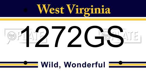 1272GS West Virginia License Plate
