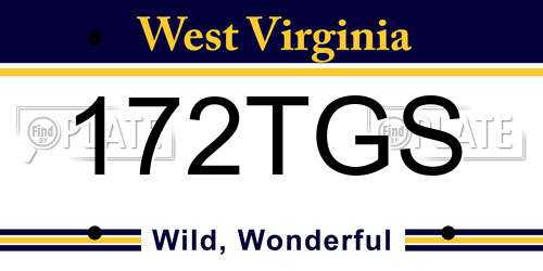 172TGS West Virginia License Plate