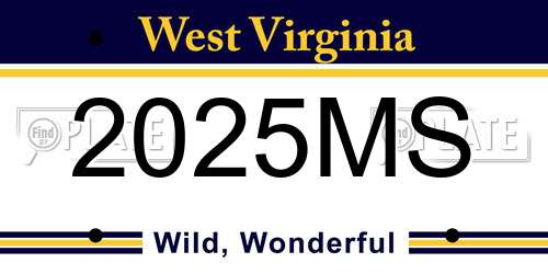 2025MS West Virginia License Plate