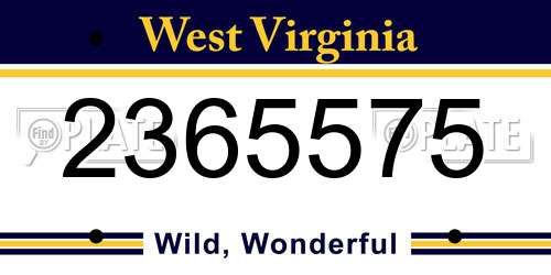 2365575 West Virginia License Plate