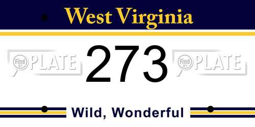 273 West Virginia License Plate