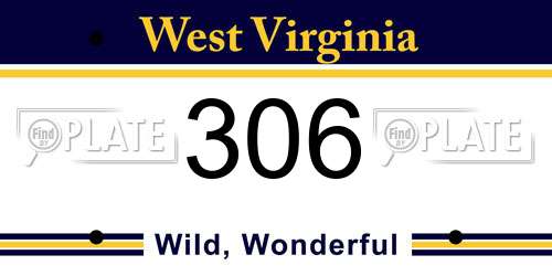 306 West Virginia License Plate