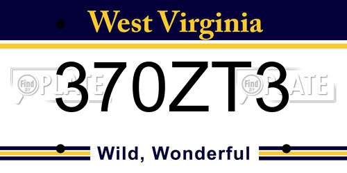 370ZT3 West Virginia License Plate