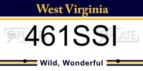461SSI West Virginia License Plate