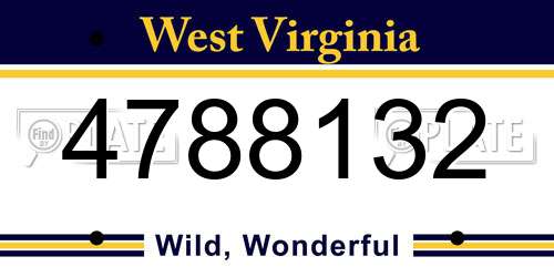 4788132 West Virginia License Plate