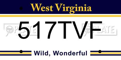 517TVF West Virginia License Plate