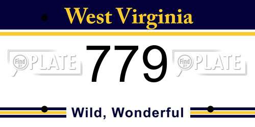 779 West Virginia License Plate